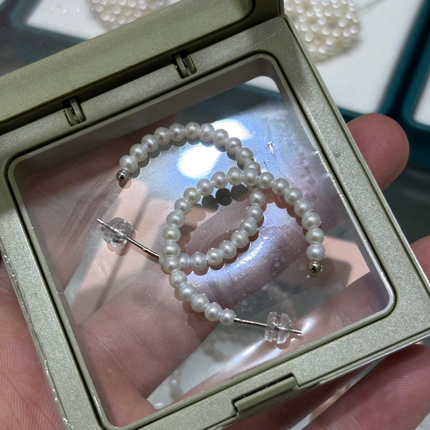 Natural Freshwater Pearls S925 Sterling Silver Earring