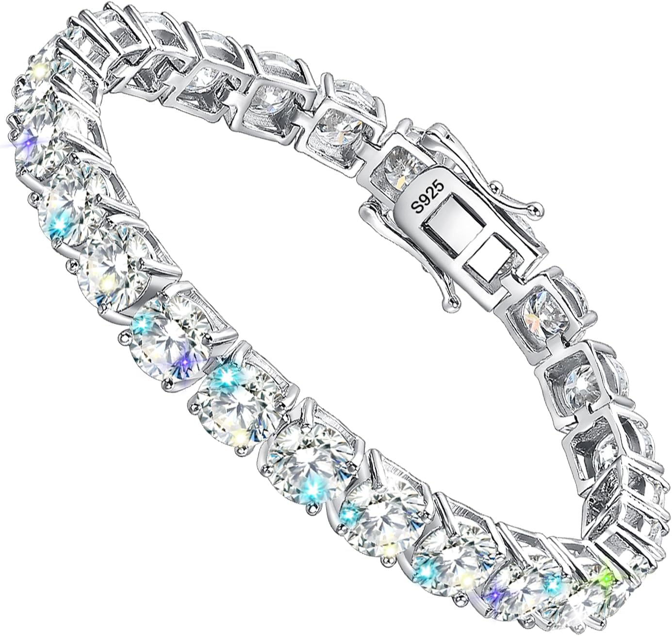 2-6.5mm Moissanite Tennis Bracelet for Women mens Bracelets Gifts Diamond Tennis Bracelet Gifts
