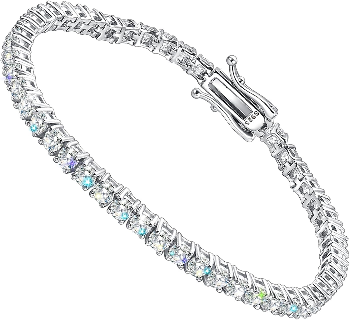 2-6.5mm Moissanite Tennis Bracelet for Women mens Bracelets Gifts Diamond Tennis Bracelet Gifts