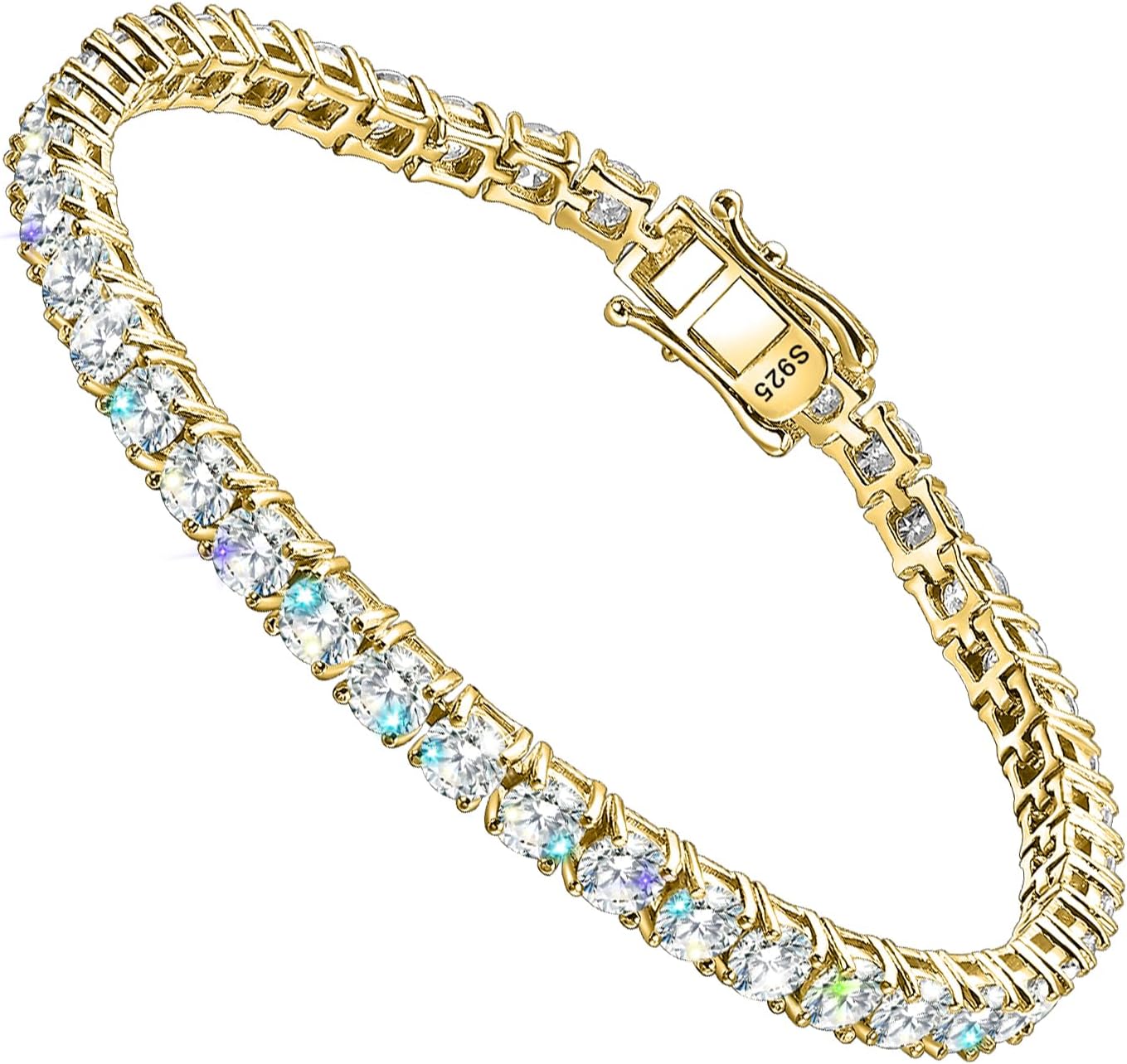 2-6.5mm Moissanite Tennis Bracelet for Women mens Bracelets Gifts Diamond Tennis Bracelet Gifts