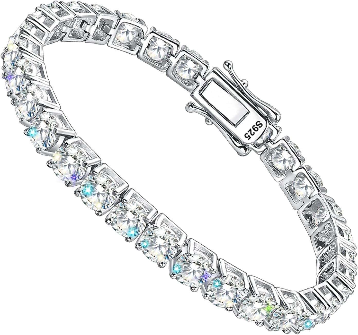 2-6.5mm Moissanite Tennis Bracelet for Women mens Bracelets Gifts Diamond Tennis Bracelet Gifts