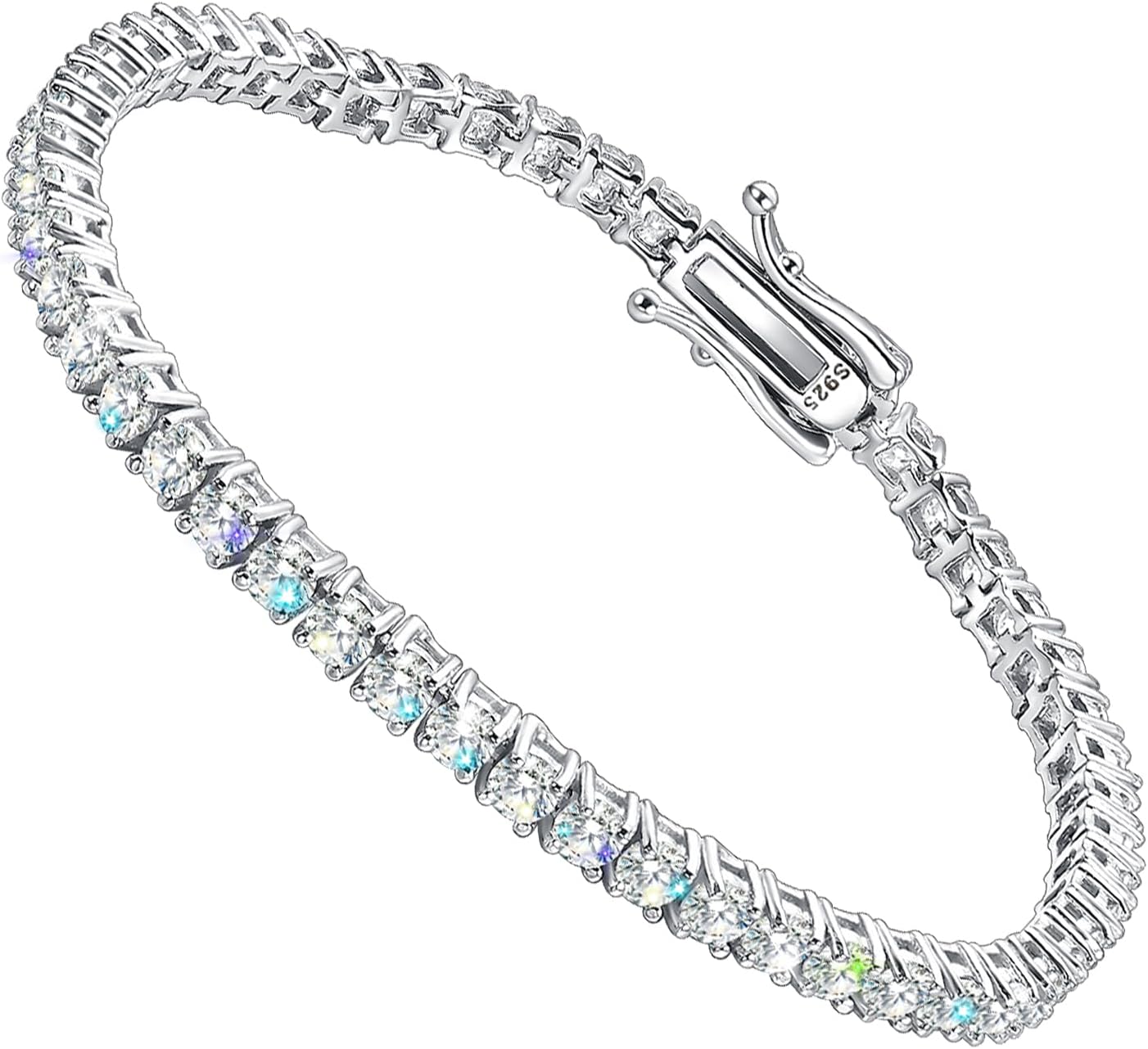 2-6.5mm Moissanite Tennis Bracelet for Women mens Bracelets Gifts Diamond Tennis Bracelet Gifts