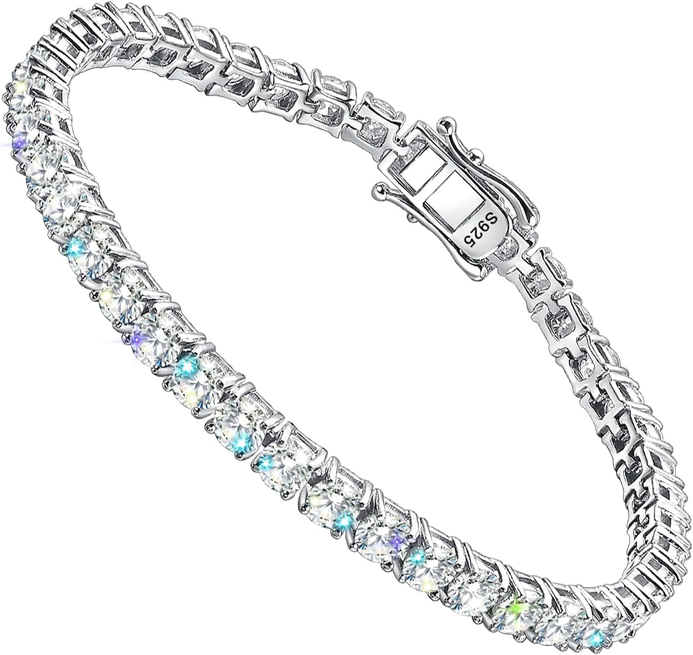 2-6.5mm Moissanite Tennis Bracelet for Women mens Bracelets Gifts Diamond Tennis Bracelet Gifts