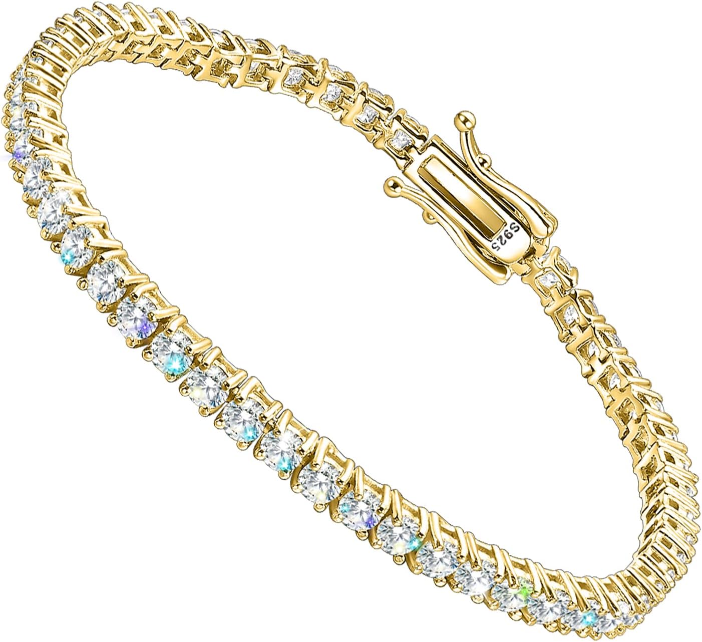 2-6.5mm Moissanite Tennis Bracelet for Women mens Bracelets Gifts Diamond Tennis Bracelet Gifts
