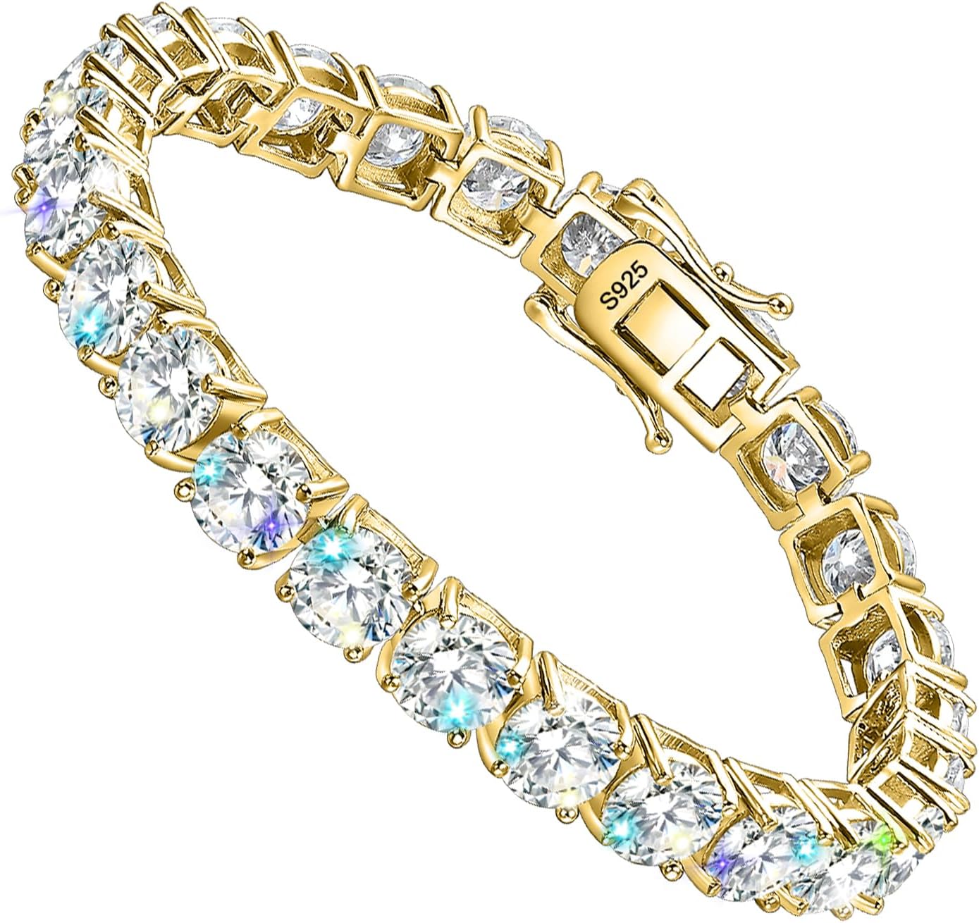 2-6.5mm Moissanite Tennis Bracelet for Women mens Bracelets Gifts Diamond Tennis Bracelet Gifts