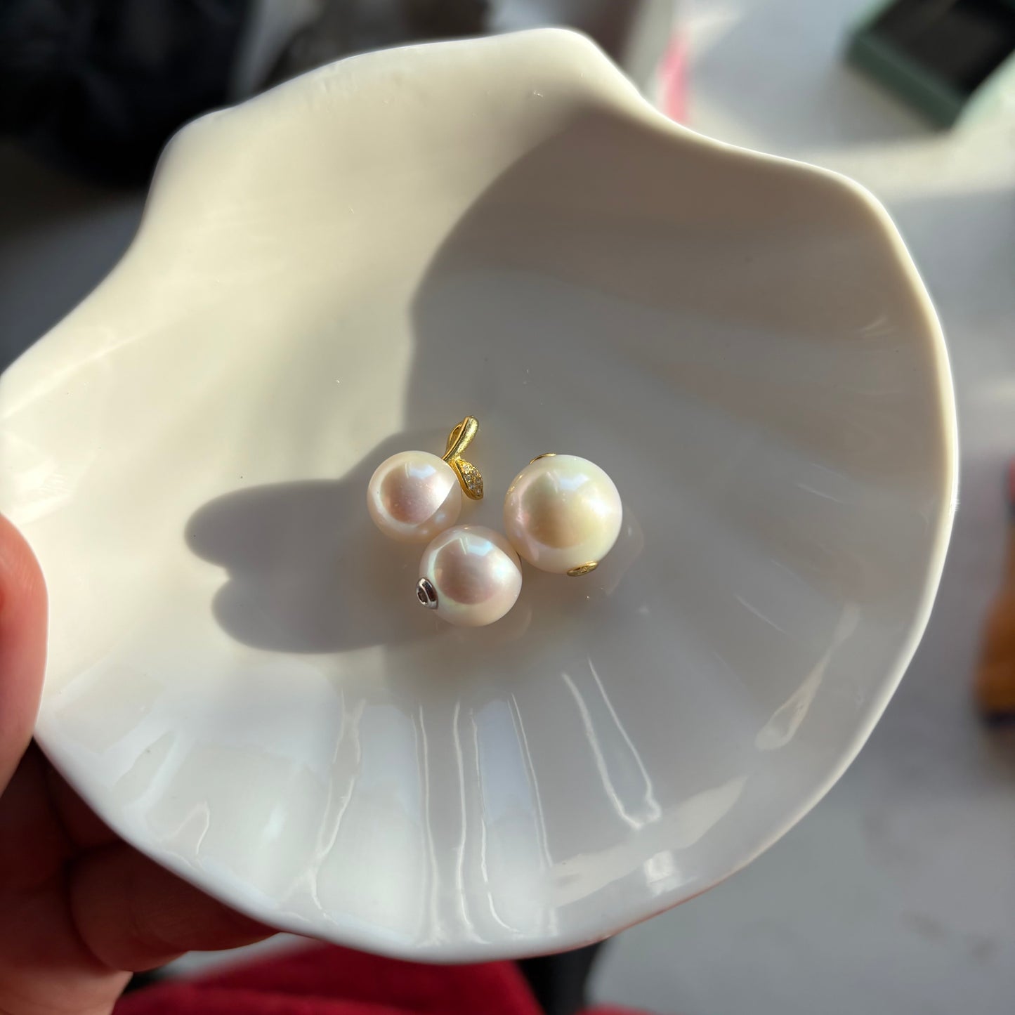 S925 Sterling Silver Natural Freshwater Edison Pearls Pendant