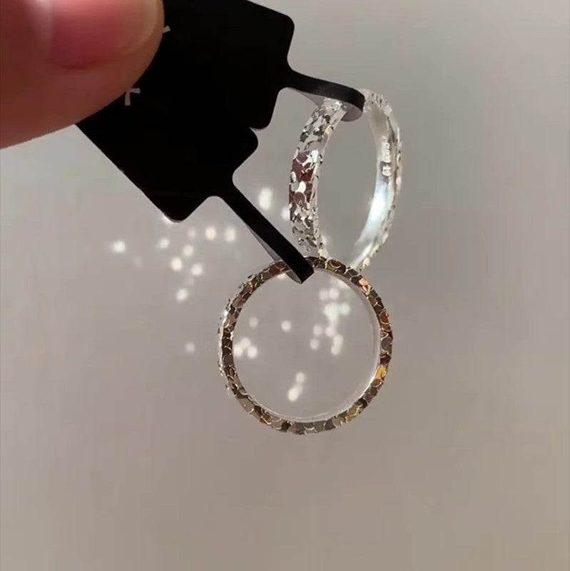Sterling Silver 999 Fixed Size Ring Light Luxury Premium Sterling Silver Ring