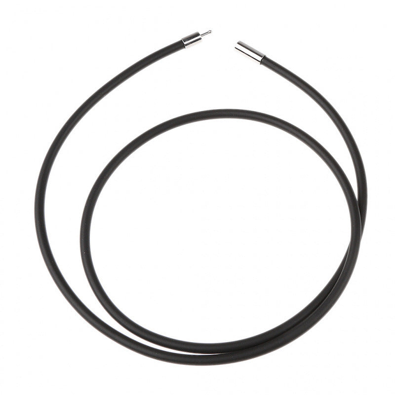 3MM BLACK RUBBER CORD Mens Womens Necklace Neck Collar Acces