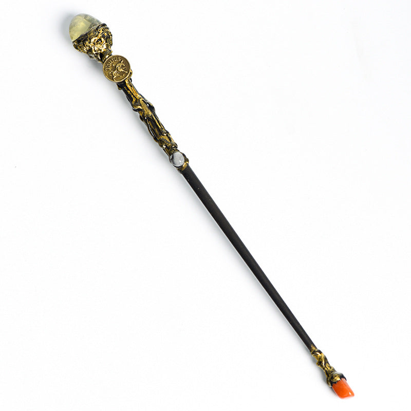 Natural Crystal Twelve Constellations Magic Wand Metal Core Wand Personalized Magic Wand Healing