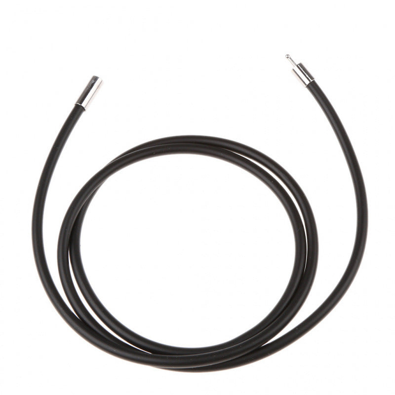 3MM BLACK RUBBER CORD Mens Womens Necklace Neck Collar Acces