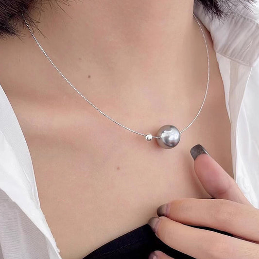 S925 sterling silver DIY universal beaded collar, needle piercing beaded chain