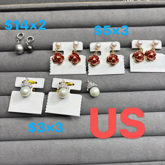 Custom link -Natural pearls /Stainless steel gold plated rings