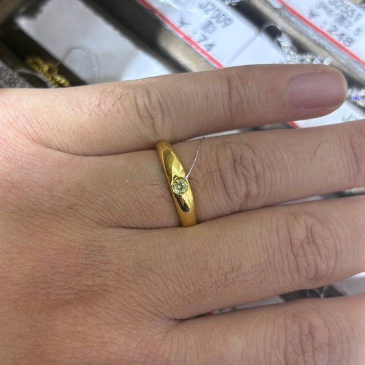 Custom-made Natural Peridot Sterling Silver Gold Plated Adjustable Ring