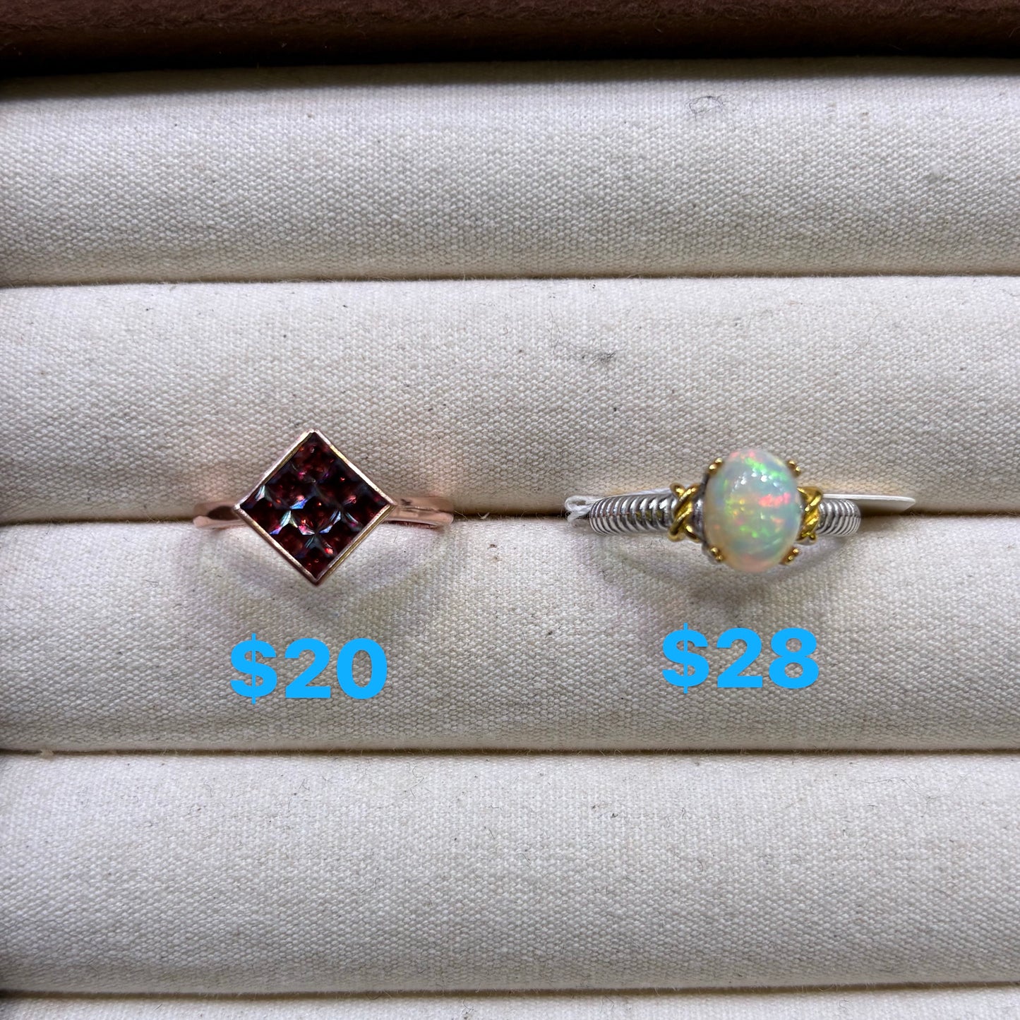 Custom link-S925 Sterling Silver Natural Gemstone Rings