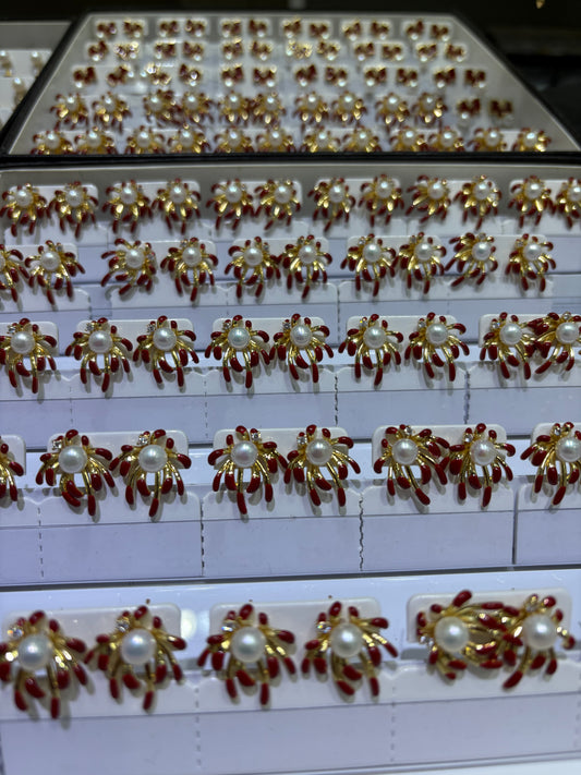 Happy New Year Style-Natural Freshwater Pearls Earrings - Wholesale