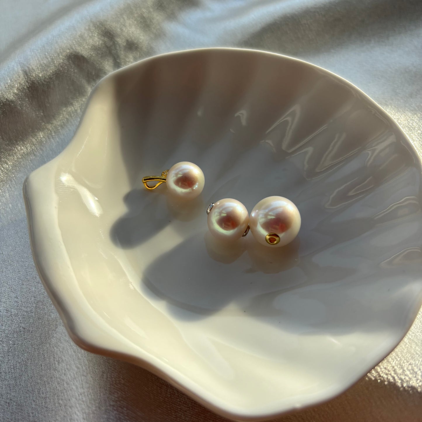 S925 Sterling Silver Natural Freshwater Edison Pearls Pendant