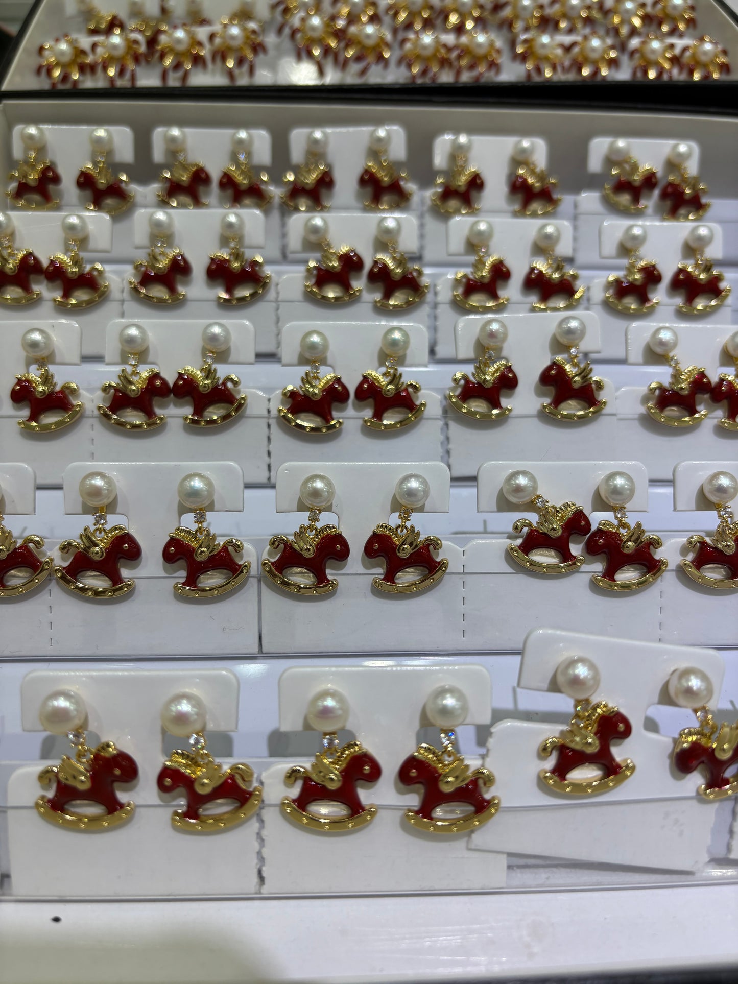 Happy New Year Style-Natural Freshwater Pearls Earrings - Wholesale