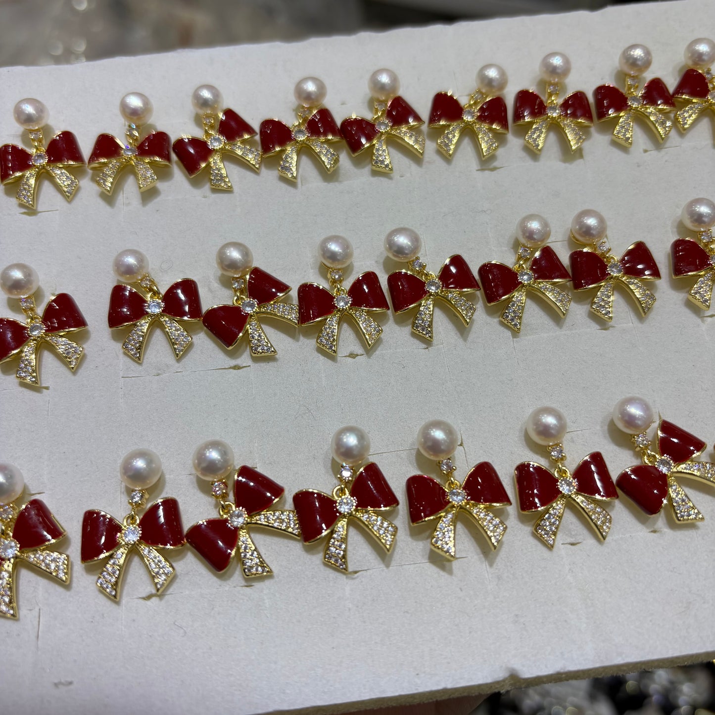 Happy New Year Style-Natural Freshwater Pearls Earrings - Wholesale