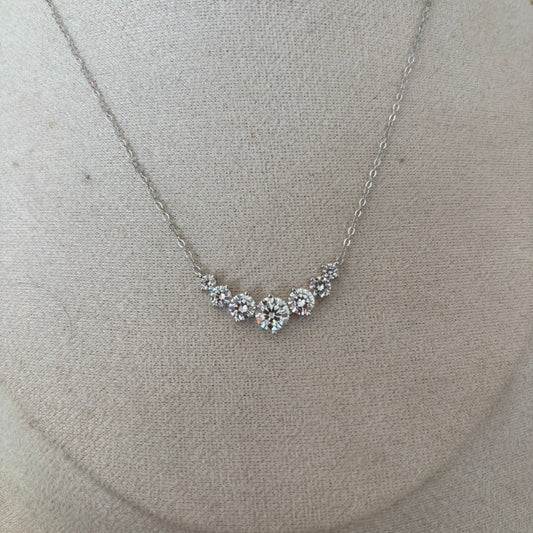 2.8ct Round Cut Moissanite Diamond S925 Sterling Silver Classic 18K Gold Plated Pendant