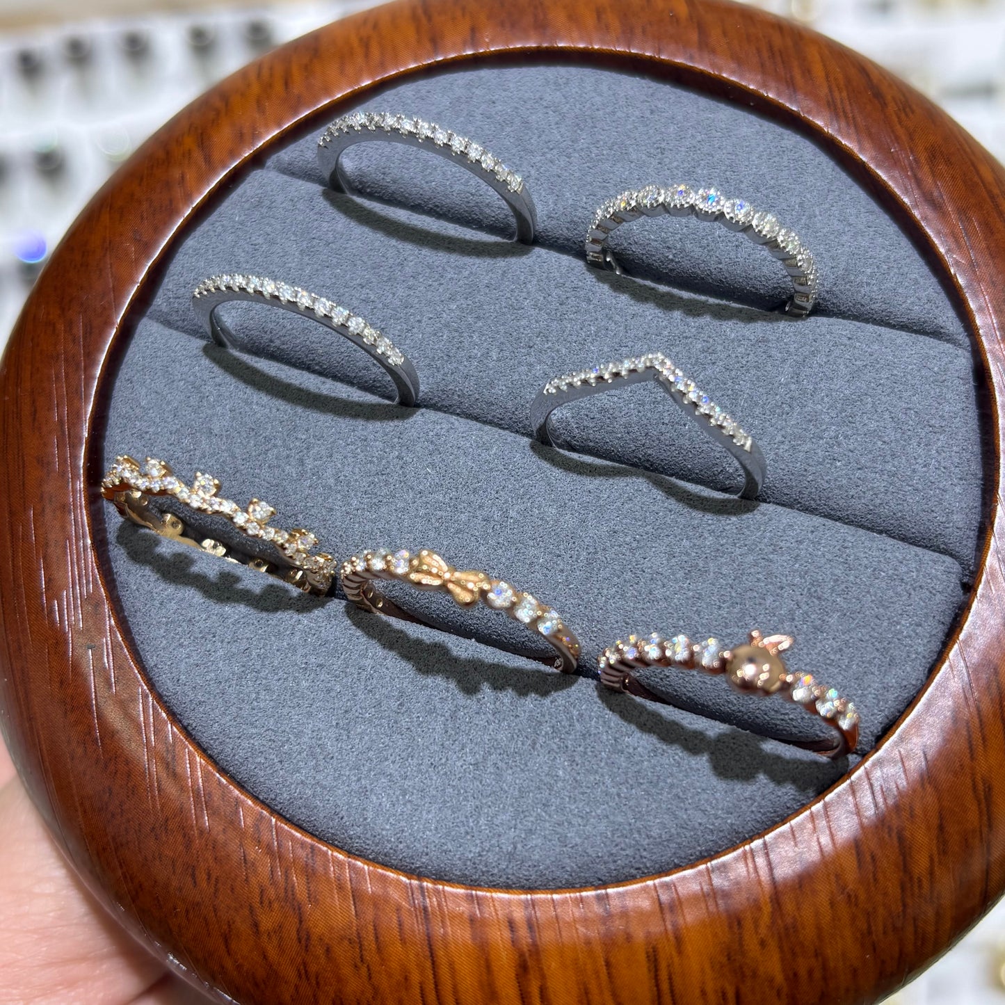 Custom link - AU750 Gold Plated S925 Sterling Silver Moissanite Diamond Rings