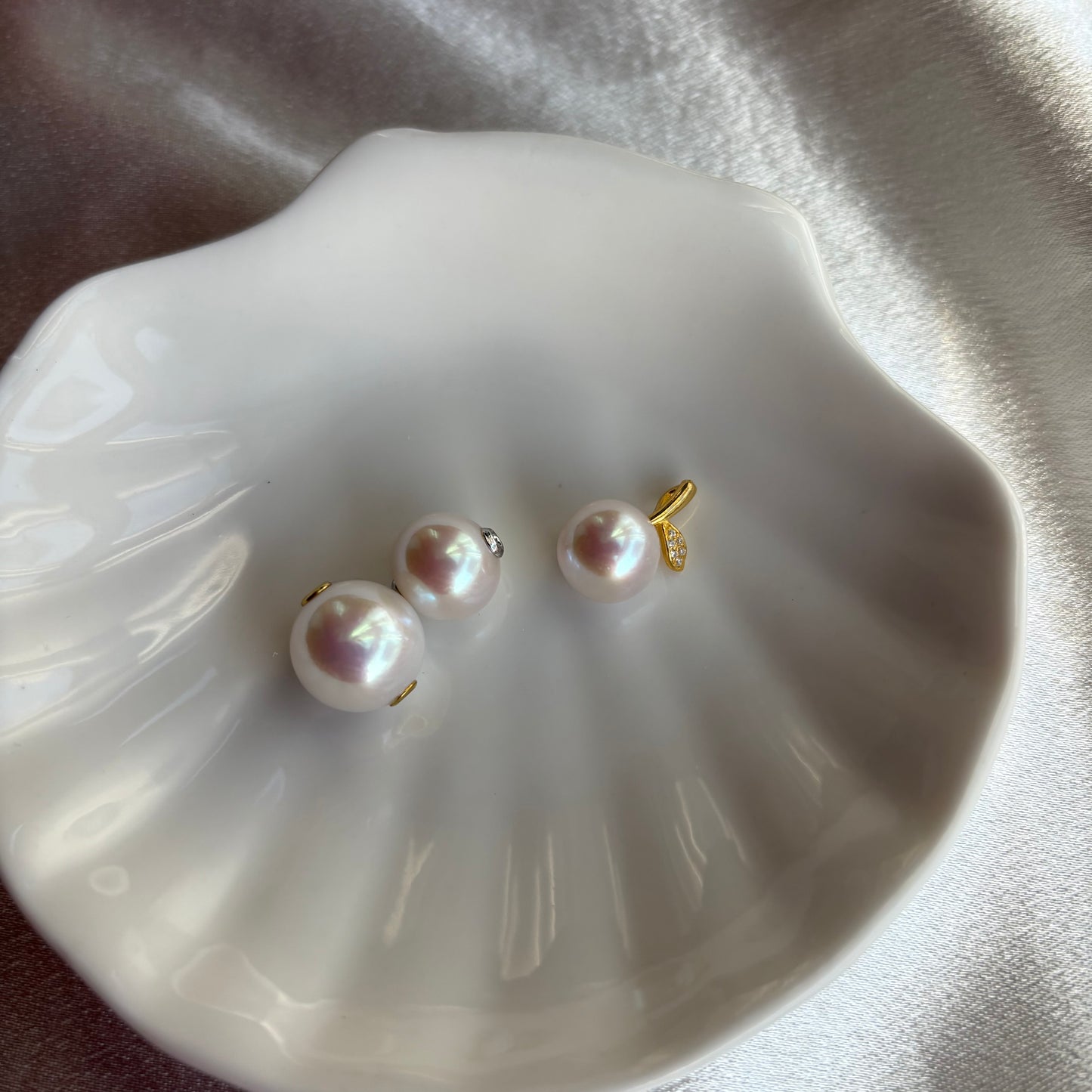 S925 Sterling Silver Natural Freshwater Edison Pearls Pendant