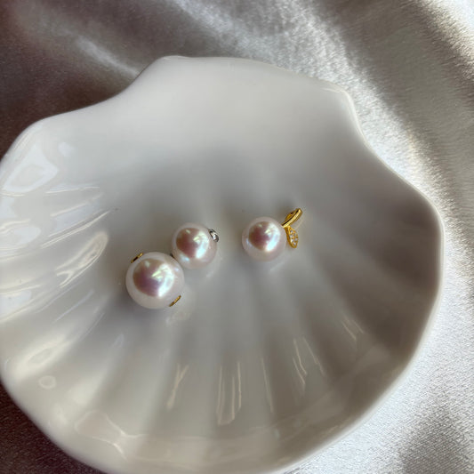 S925 Sterling Silver Natural Freshwater Edison Pearls Pendant